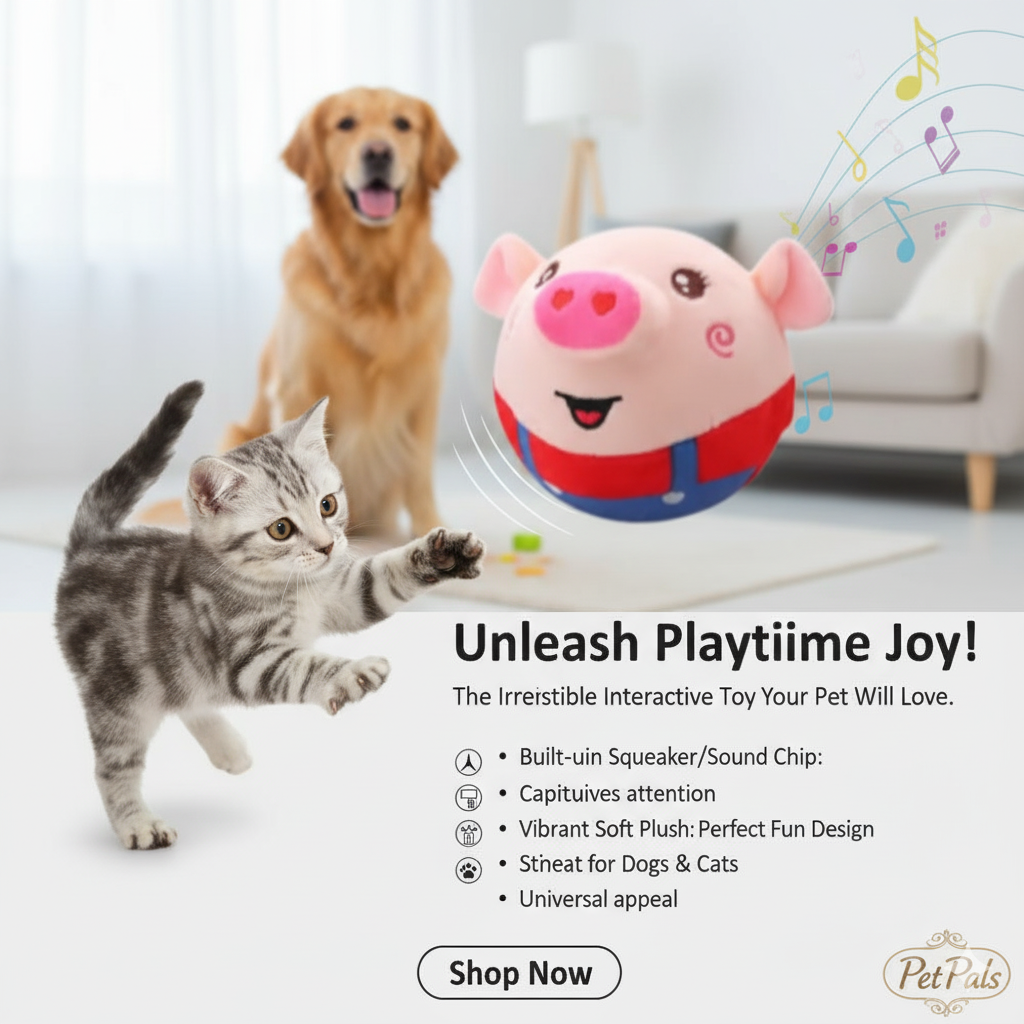 Dancing Piggy Ball Toy