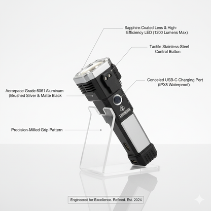 Portable Rechargeable Torch LED Flashlight